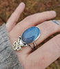 Size 8 - Trolleite, Sterling and Fine Silver and Brass Ring
