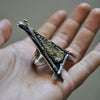 Custom Order!! Included Quartz, Witching Woods Ring OR Necklace, Sterling and Fine Silver