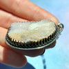 PENDANT Lunar Beach, Dreamscape, Creamsicle Crystal Druzy, Sterling and Fine Silver