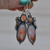 EARRINGS, Ocean Expedition, Seahorse Earrings, Sunstone and Dendritic Agate