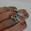 EARRINGS, Ocean Expedition, Seahorse Earrings, Sunstone and Dendritic Agate