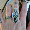 SIZE 7.25, The Coach Driver, Dracula, Garnet in Quartz