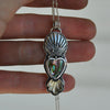 PENDANT, Ocean Heart, Sterling and Fine Silver
