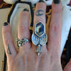 SIZE 7.25, The Coach Driver, Dracula, Garnet in Quartz