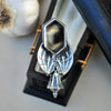SIZE 7.25, The Coach Driver, Dracula, Garnet in Quartz