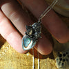 PENDANT, Ocean Heart, Sterling and Fine Silver