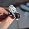 SIZE 8.25, For the Dead Travel Fast, Dracula, "Star" Cross Garnet