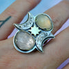 SIZE 6.5, Dreamscape, Moonstone & Morganite