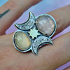SIZE 6.5, Dreamscape, Moonstone & Morganite