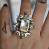 Size 6.5, Signum Solis, Star Rutile, Sterling and Fine Silver and Brass