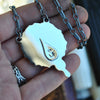 The Bloofer Lady, Pendant, Dracula, Garnet and Moonstone