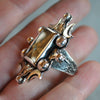 Size 6.5, Signum Solis, Star Rutile, Sterling and Fine Silver and Brass