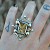 Size 6.5, Signum Solis, Star Rutile, Sterling and Fine Silver and Brass