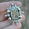 Size 6.5, Signum Solis, Star Rutile, Sterling and Fine Silver and Brass