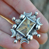 Size 6.5, Signum Solis, Star Rutile, Sterling and Fine Silver and Brass