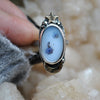 "One off", Size 5, Moon&Star ring, Dendritic Agate