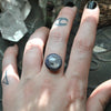 Custom Order!! STAR SAPPHIRE, Stargazing Oracle Ring or Necklace, Sterling and Fine Silver and Brass