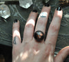 Custom Order!! IOLITE SUNSTONE, Stargazing Oracle Ring or necklace, Sterling and Fine Silver and Brass