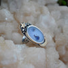 "One off", Size 5, Moon&Star ring, Dendritic Agate
