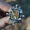 Size 6.5, Signum Solis, Star Rutile, Sterling and Fine Silver and Brass
