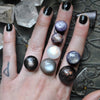 Custom Order!! 12 pointed STAR SAPPHIRE, Stargazing Oracle Ring or necklace, Sterling and Fine Silver and Brass