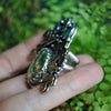 Size 10, Maiden of the Forest, Turquoise & Emerald ring