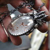 Castle Dracula, Pendant, Dracula, Garnet in quartz