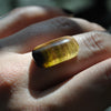 Custom Order!! TOURMALINE, Holy Crest Ring, Sterling and Fine Silver and Brass