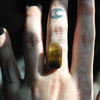 Custom Order!! TOURMALINE, Holy Crest Ring, Sterling and Fine Silver and Brass