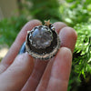 Custom Order!! STAR SAPPHIRE, Stargazing Oracle Ring or Necklace, Sterling and Fine Silver and Brass