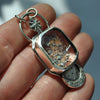 PENDANT Dreamscape, Starscape Quartz, Sterling and Fine Silver