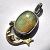 PENDANT Dreamscape, Starscape Quartz, Sterling and Fine Silver
