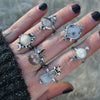 Size 9.25, Moon&Star sets, Dendritic Quartz & Topaz