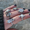 Size 9.25, Moon&Star sets, Dendritic Quartz & Topaz