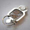 PENDANT Dreamscape, Starscape Quartz, Sterling and Fine Silver