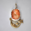 PENDANT Dreamscape, Starscape Quartz, Sterling and Fine Silver
