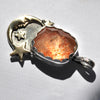 PENDANT Dreamscape, Starscape Quartz, Sterling and Fine Silver