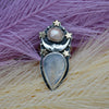 Size 9, Dreamscape, Slumbering Moon, Sterling and Fine Silver
