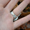 Size 6.5 - Pumpkin Harvest, Garnet, Sterling and Fine Silver and Brass