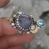 Size 8, Moon&Star Moon Drops, Star Sapphire