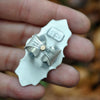 Size 6.5 - Pumpkin Harvest, Garnet, Sterling and Fine Silver and Brass