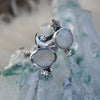 Size 6, Moon&Star sets, White Sapphire & Moonstone