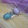 Pendant, Dreamscape, Aquamarine & Kunzite