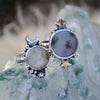 Size 6.25, Moon&Star sets, Dendritic Agate and White Sapphire