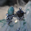 Size 8, Moon&Star sets, Emerald & Garnet