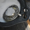 Pendant, Circle of Salt, Superstions & Lore, Chalcedony Druzy - You choose chain length!