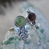 Size 8, Moon&Star sets, Emerald & Garnet