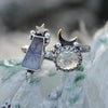 Size 9.25, Moon&Star sets, Dendritic Quartz & Topaz