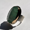 Size 6, Empress Rings, Emerald, Solid 14k Gold and Sterling Silver