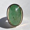 Size 6, Empress Rings, Emerald, Solid 14k Gold and Sterling Silver